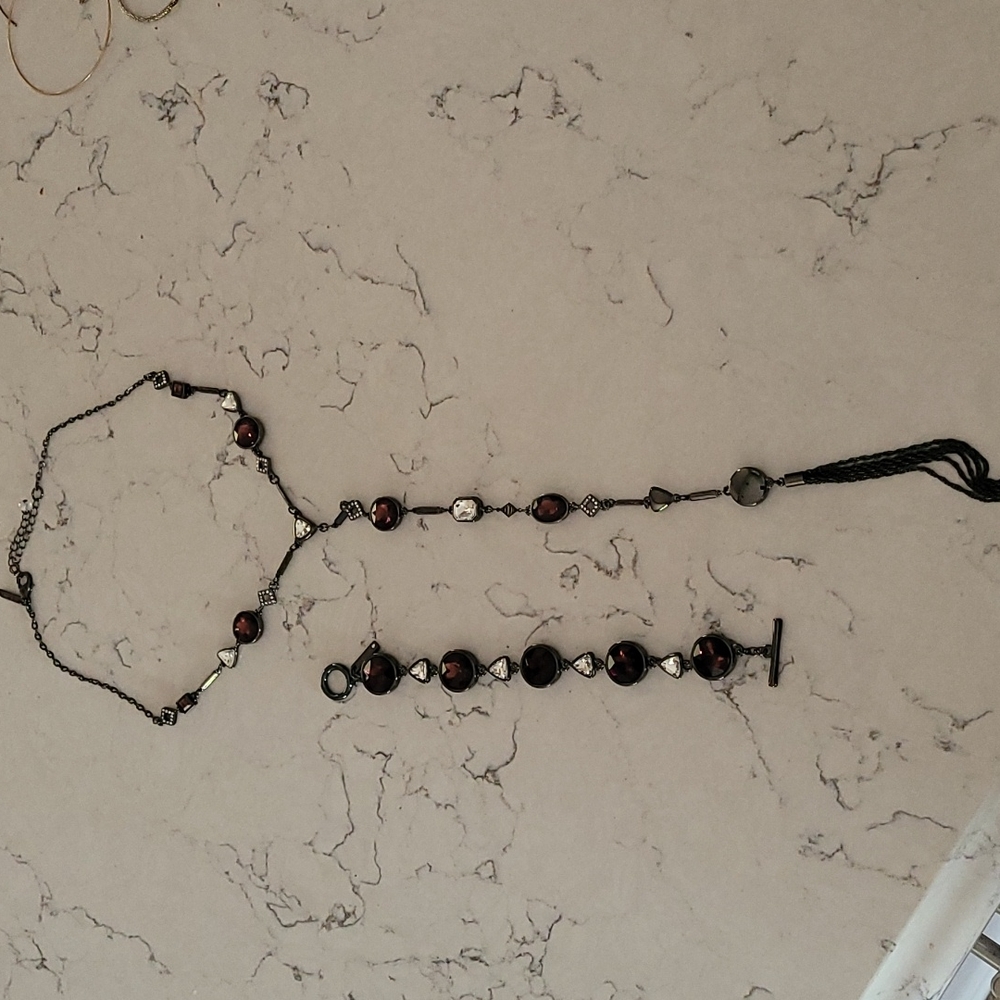 Whbm necklace and bracelet